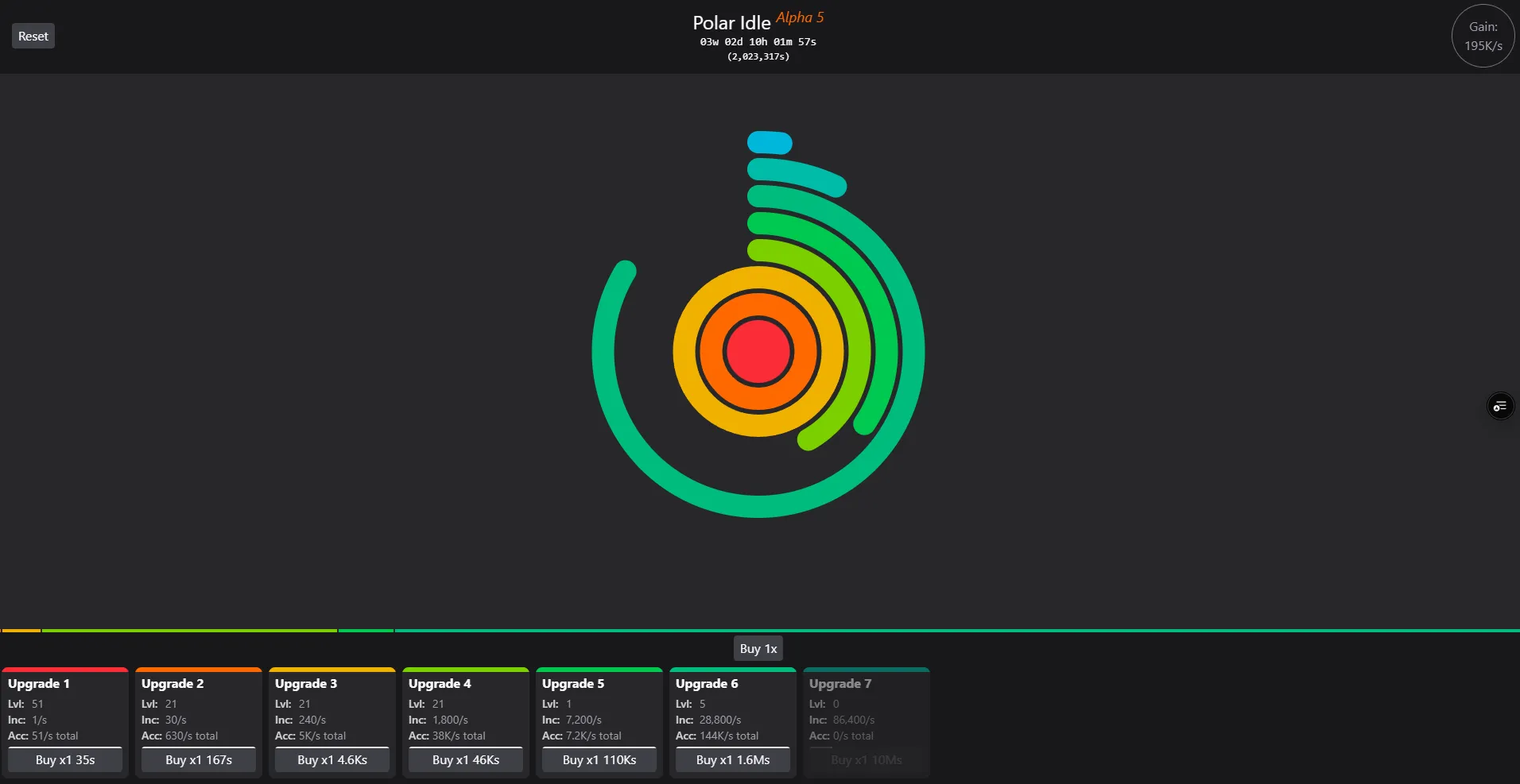 Polar Idle Game